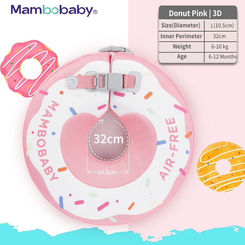 MAMBOBABY™ NON-INFLATABLE DONUT FLOAT RING SWIM TRAINER