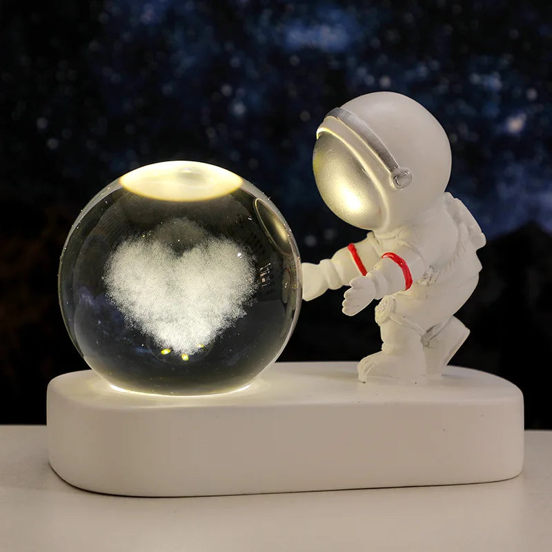 Astronaut Heart Crystal Ball
