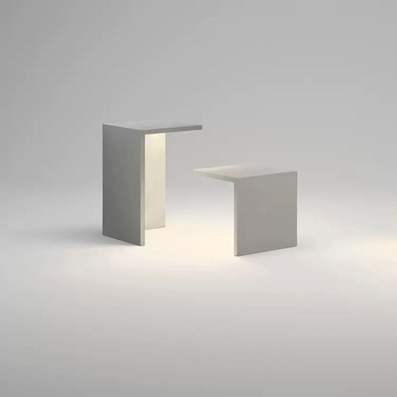 Minimalistic Abstract Outdoor Seats With Lighting