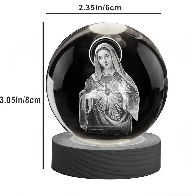 Virgin Mary Crystal Ball