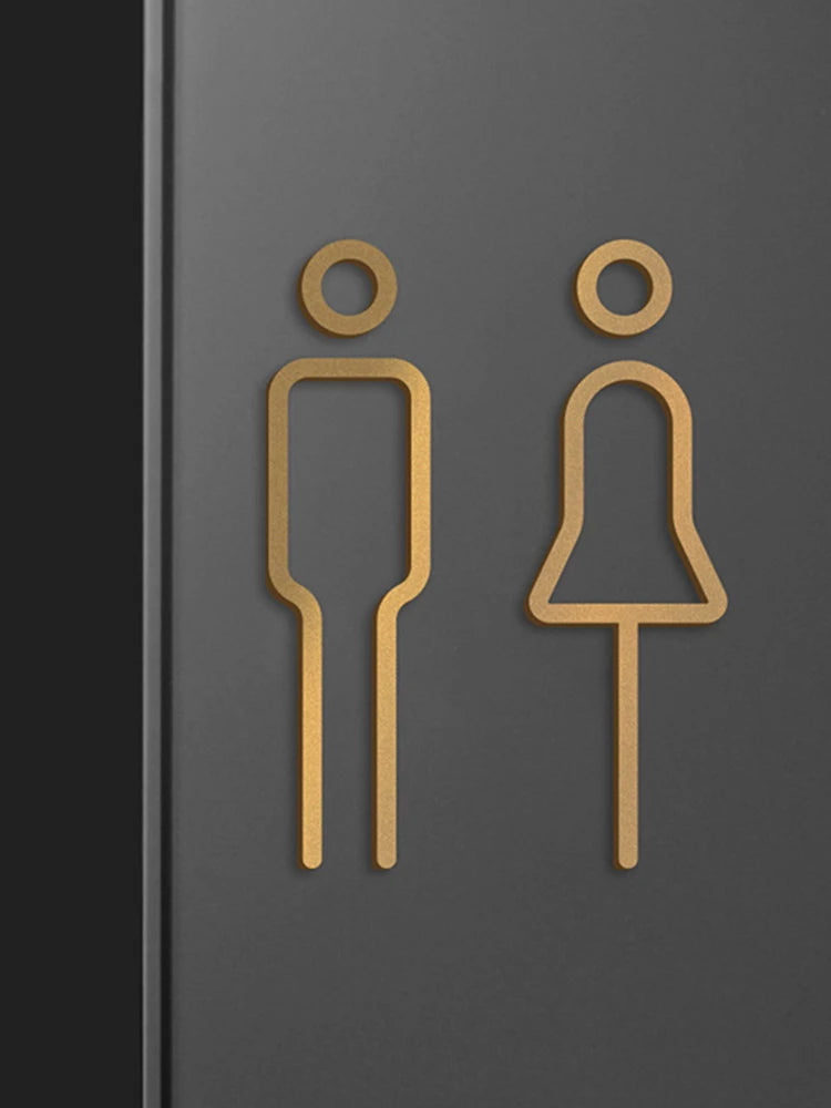 Nicohl Toilet Door Signs