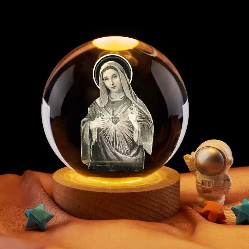 Virgin Mary Crystal Ball