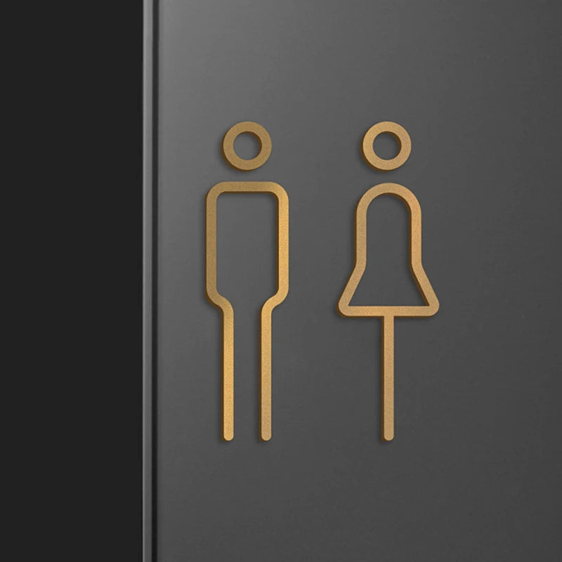 Nicohl Toilet Door Signs