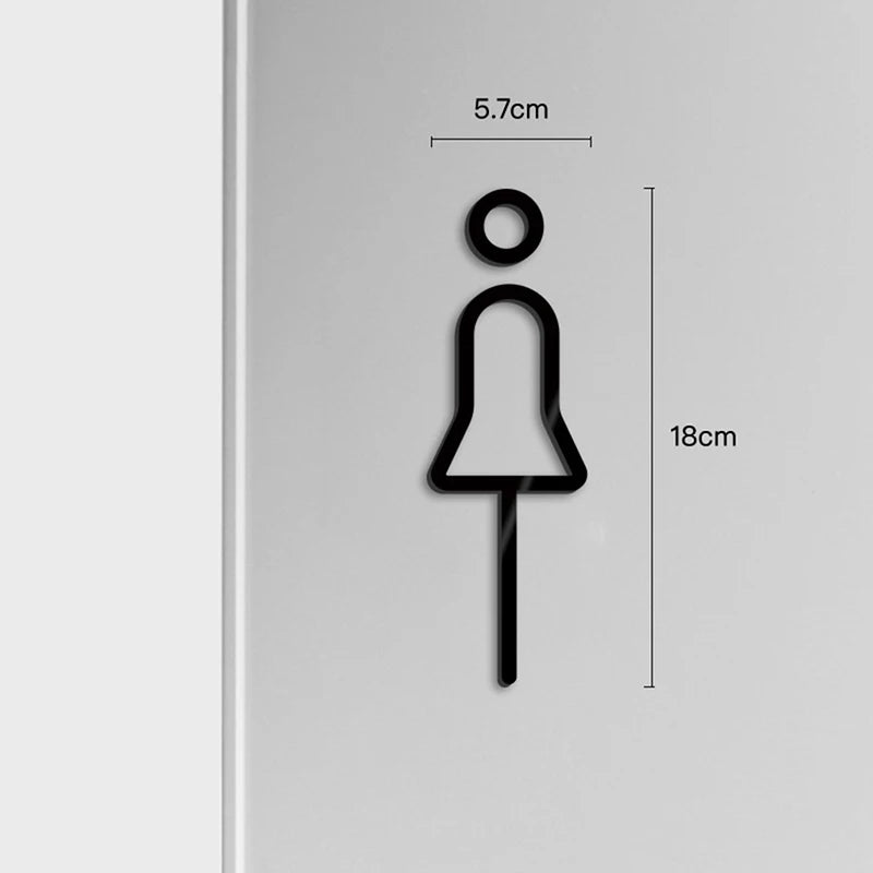 Nicohl Toilet Door Signs