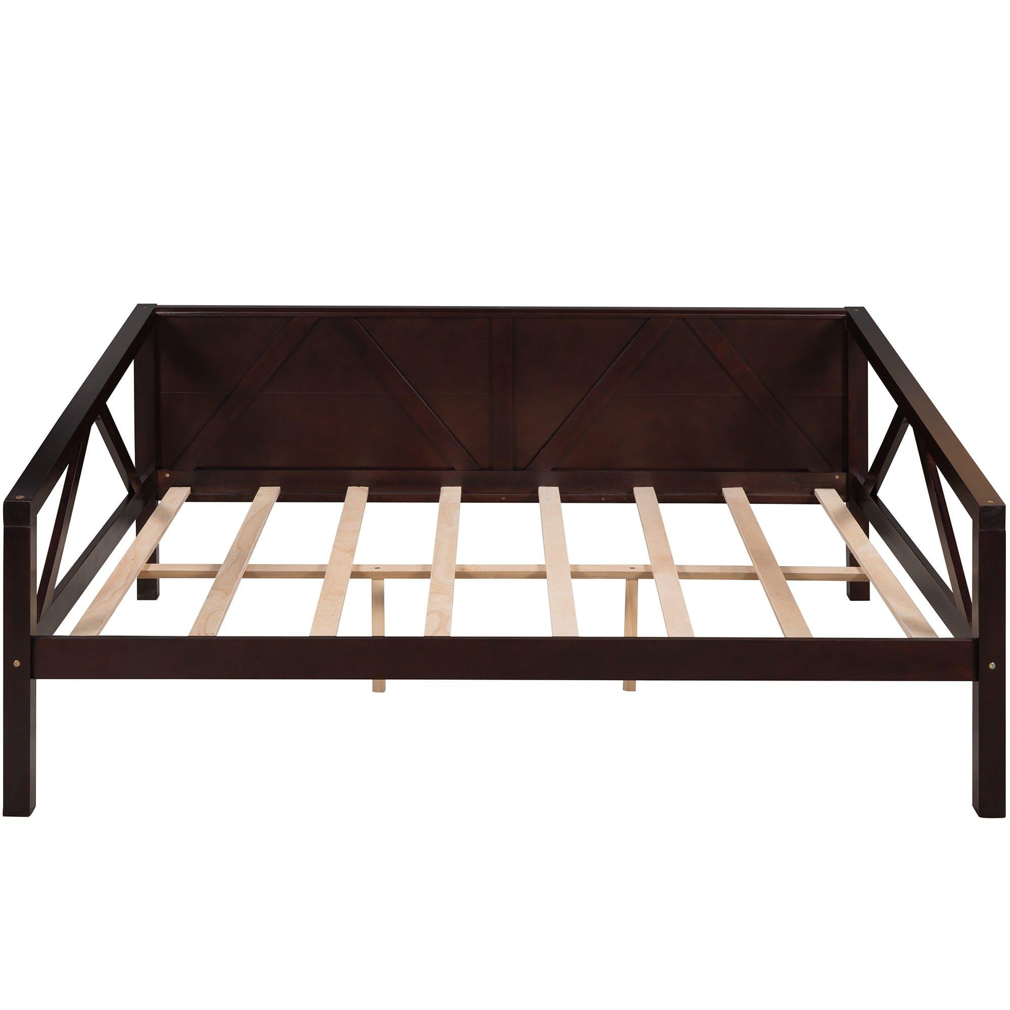 Shop Full size Daybed, Wood Slat Support, Espresso Mademoiselle Home Decor