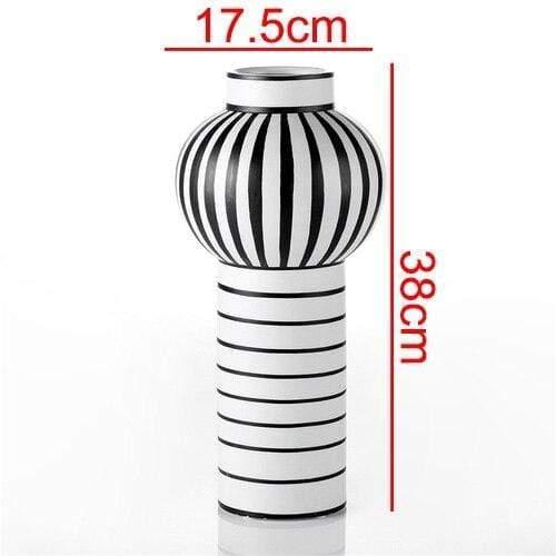 Shop 0 C Creative Black and White Ceramic Vase Flower Arrangement Room Dining Table Crafts Decorative Art Irregular Vase Home Decoration Mademoiselle Home Decor