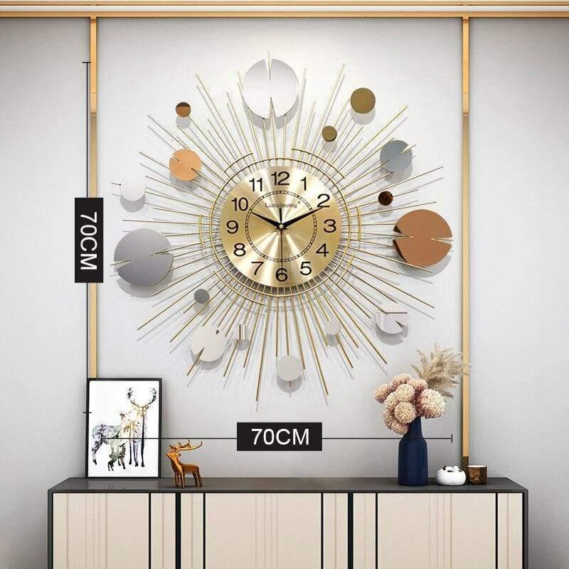 Shop 0 70x70cm Modern Design Wall Clock Aesthetic Quarz Art Luxury Digital Wall Clock Creative Silent Relogio De Parede Home Decoration 50WC Mademoiselle Home Decor