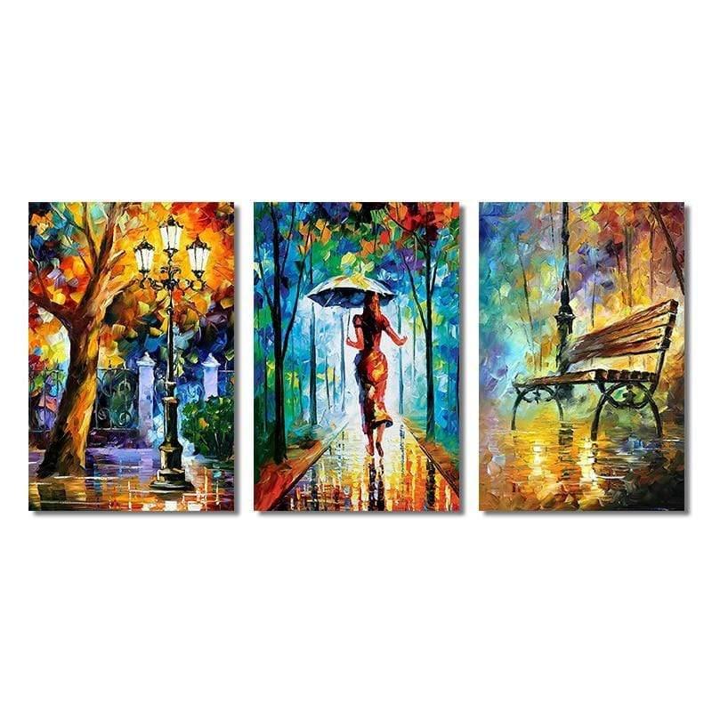 Shop 0 Abstract Landscape Wall Art Canvas Paintings Posters and Prints Forest Street Rainy Pictures for Living Rome Home Cuadros Decor Mademoiselle Home Decor