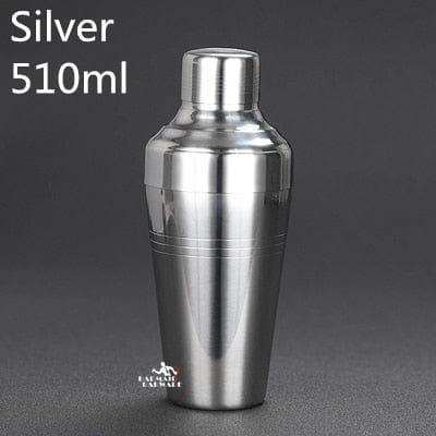 Shop 0 Silver 510ml Carven 510ml Stainless Steel Cocktail Boston Bar Shaker Japanese Style Mademoiselle Home Decor