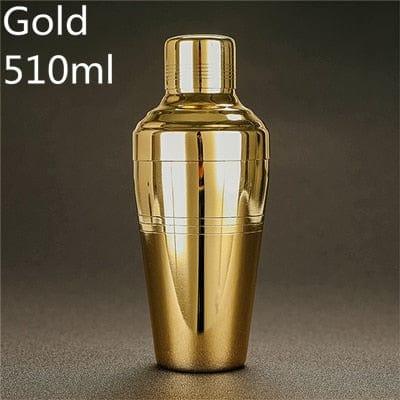 Shop 0 Gold 510ml Carven 510ml Stainless Steel Cocktail Boston Bar Shaker Japanese Style Mademoiselle Home Decor