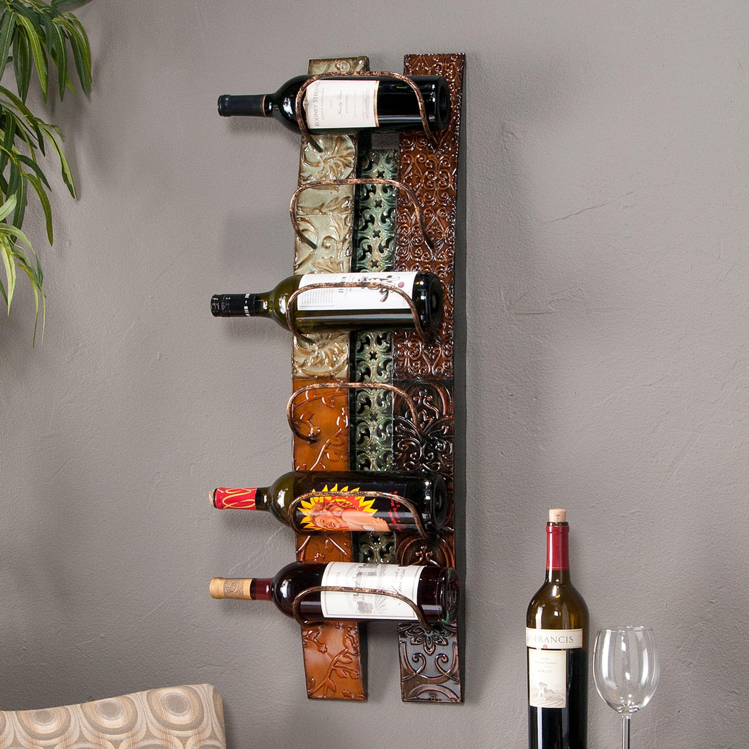 Shop Adriano Wall-Mount Wine Storage Mademoiselle Home Decor