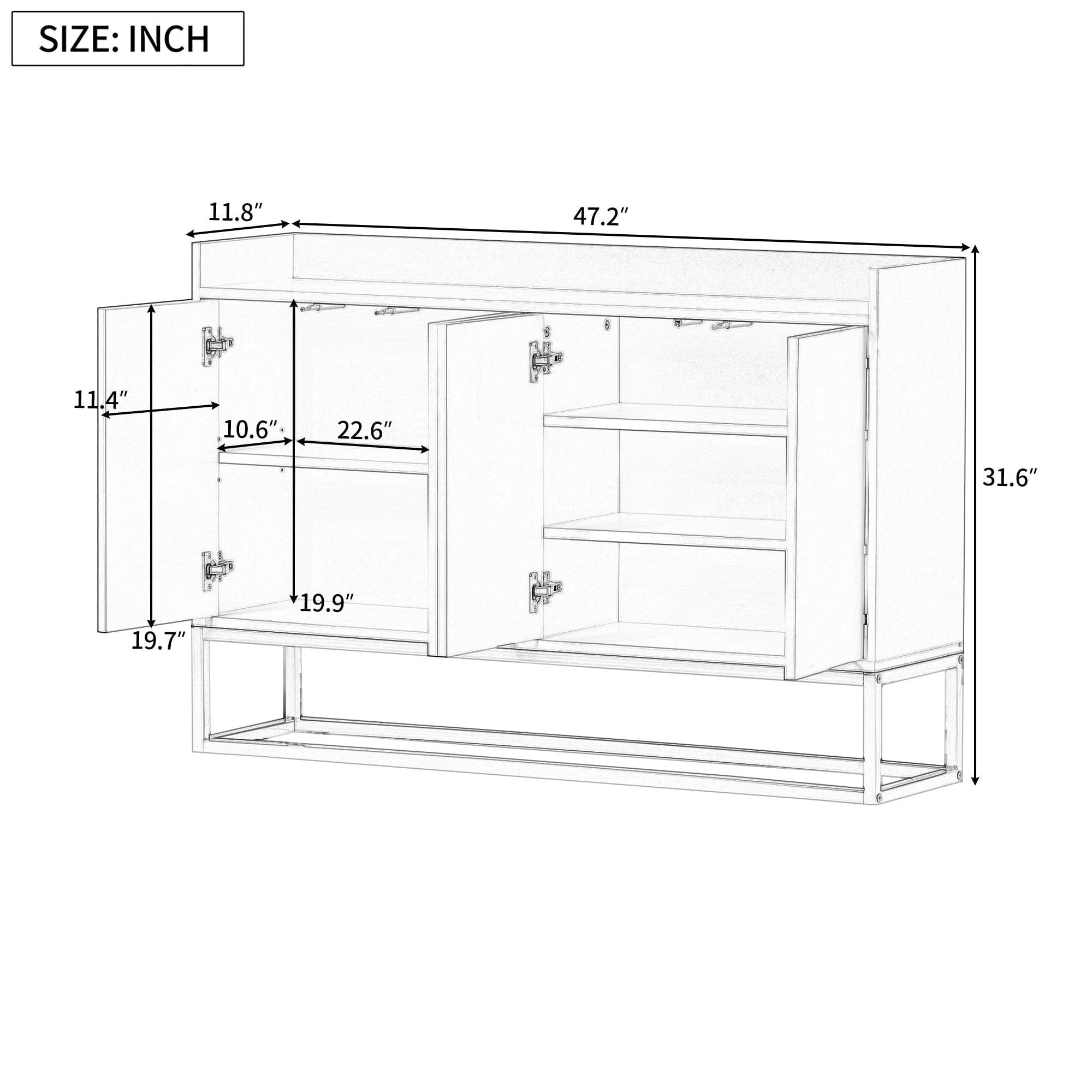 Shop Aosta Buffet Mademoiselle Home Decor