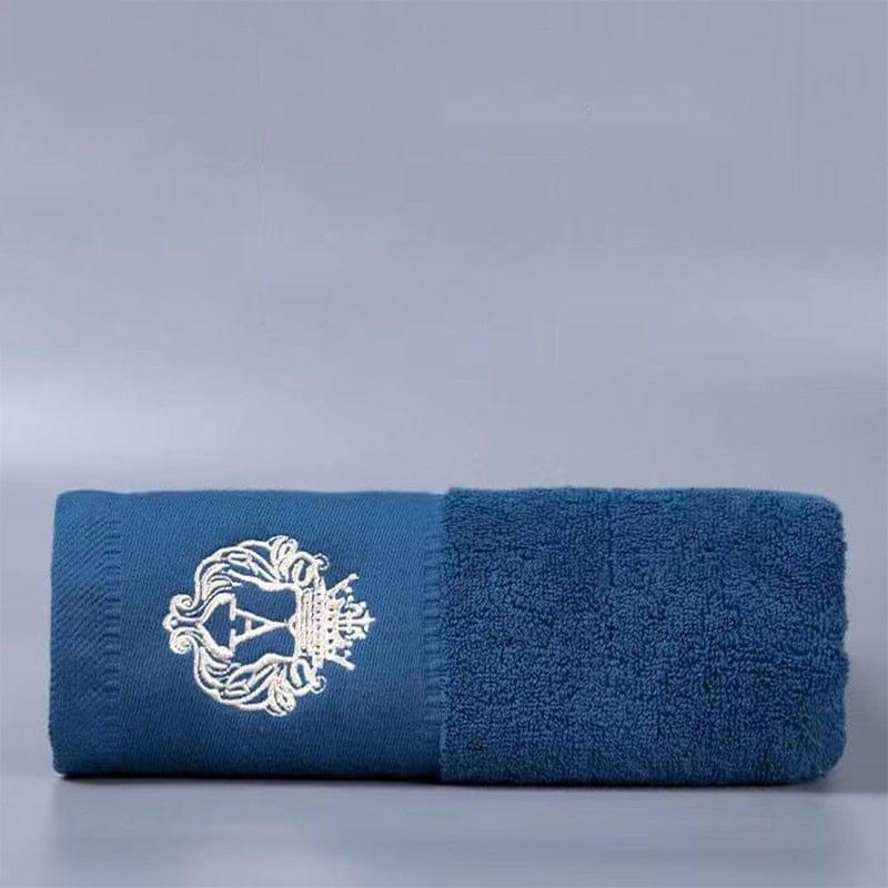 Shop 0 A blue / bath towel 70x140cm Cotton Towel Set Face Towel Optional Bath Towel Large Beach Luxury Fashion Hotel Travel Sports Towel Soft Absorbent Bath Towel Mademoiselle Home Decor