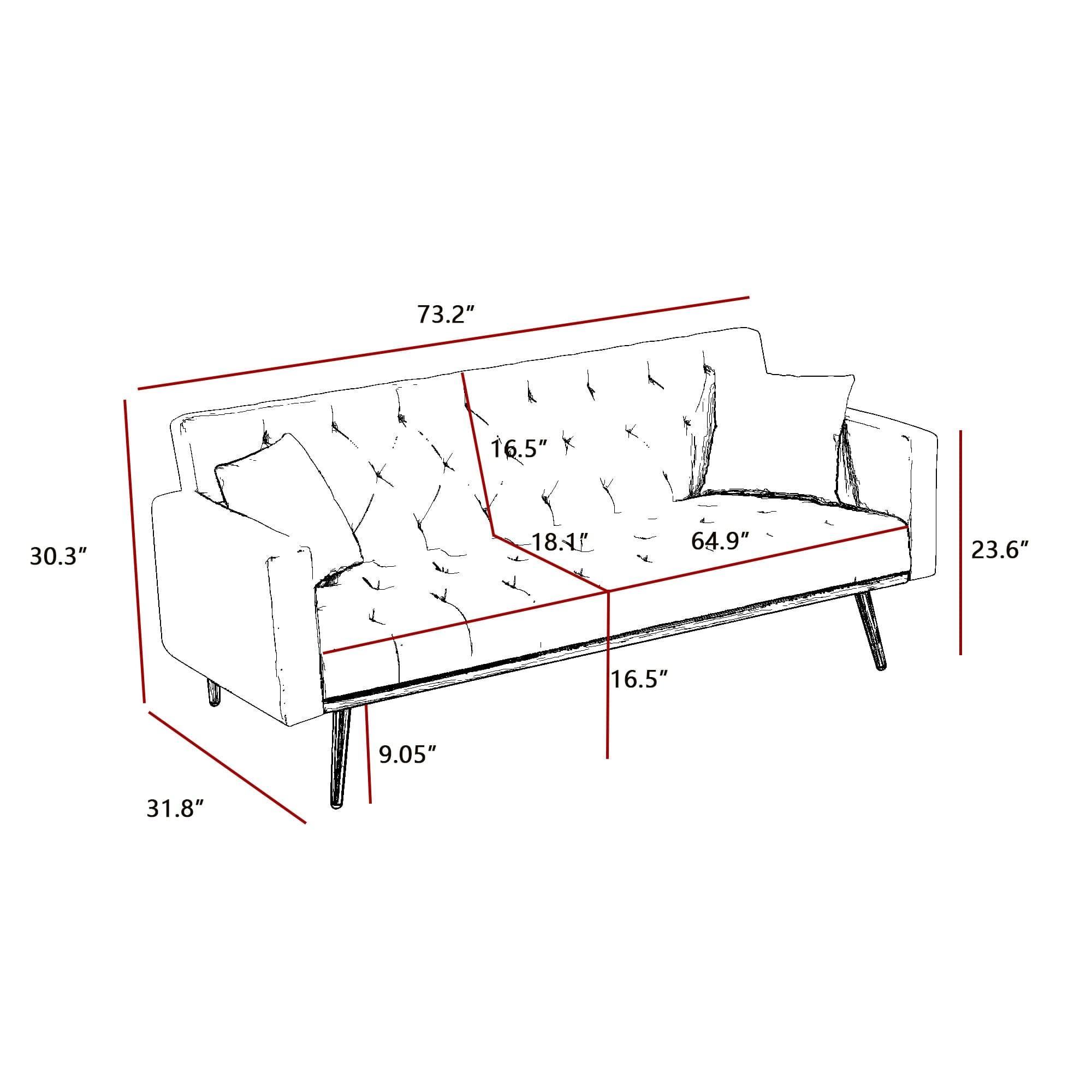 Shop Atacama Convertible Sofa Bed Mademoiselle Home Decor