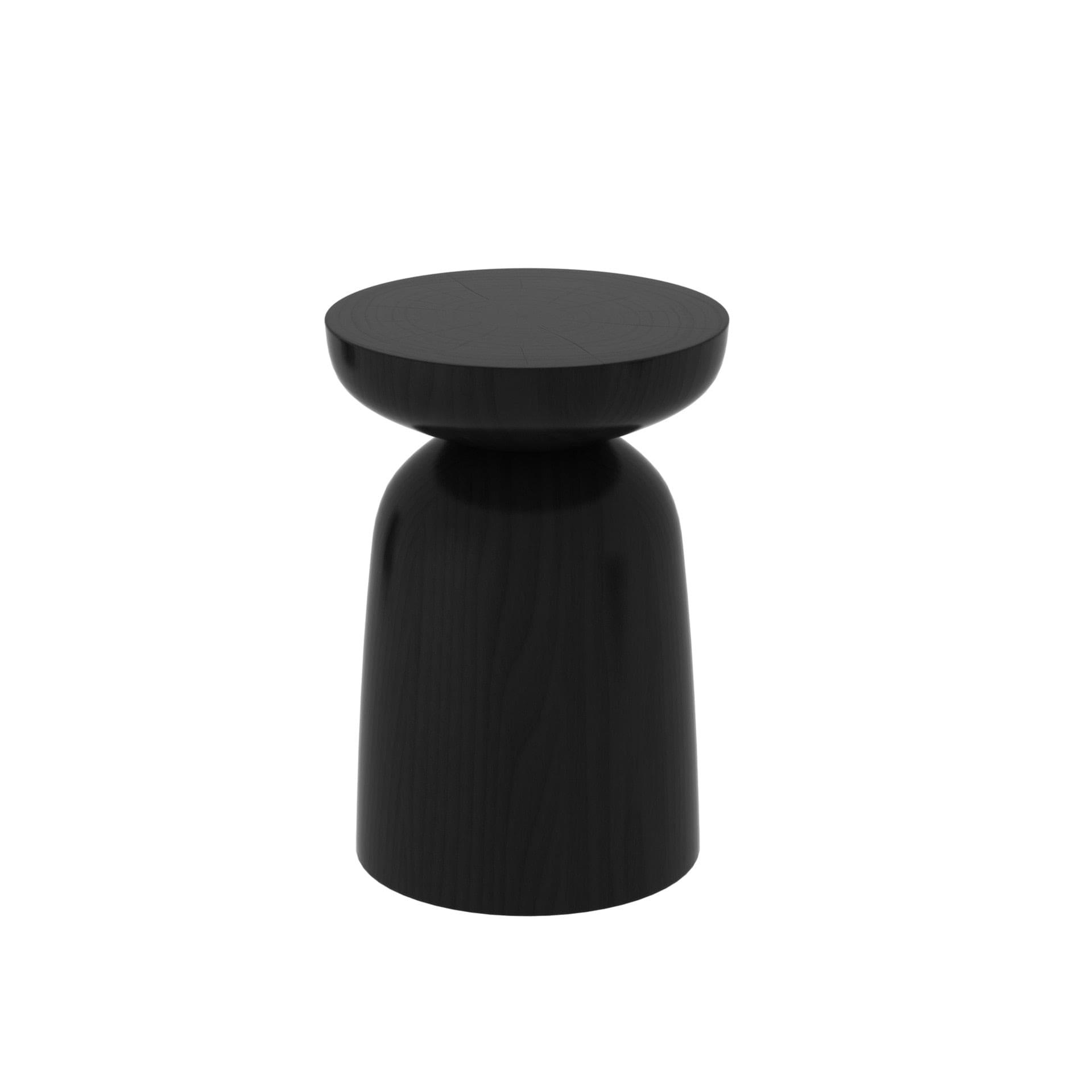 Shop 0 Matte black Wuli Modern Minimalist Solid Wood Pier Log Stump Stool Designer Creative Round Stool Homestay Decoration Tree Stump Stool Mademoiselle Home Decor