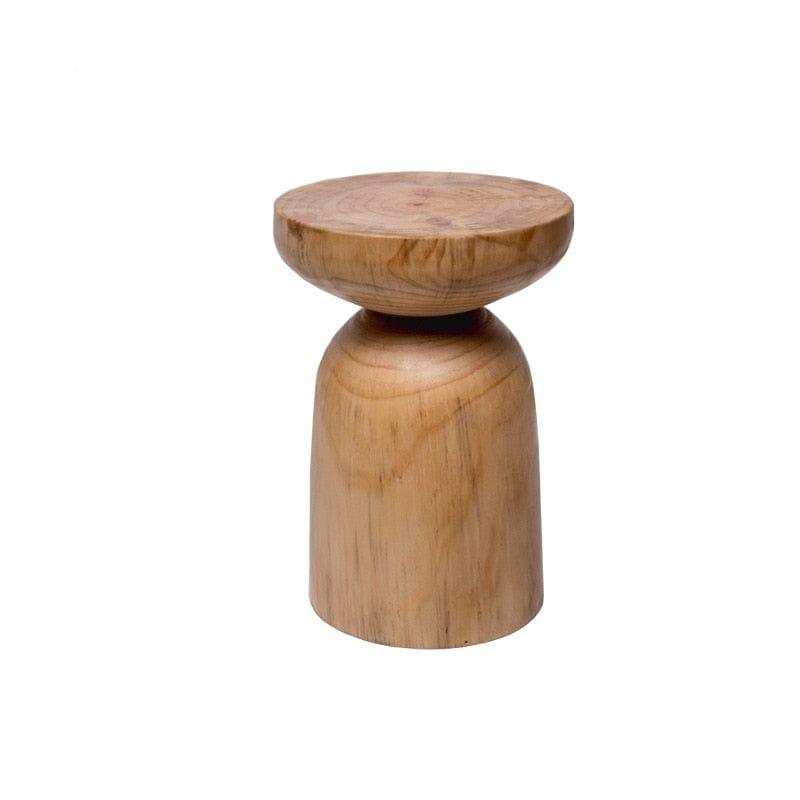 Shop 0 Original wood color Wuli Modern Minimalist Solid Wood Pier Log Stump Stool Designer Creative Round Stool Homestay Decoration Tree Stump Stool Mademoiselle Home Decor