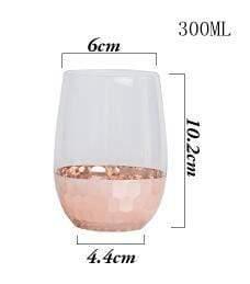 Shop Glass Regular / Rose Gold Atrix Glass Cup Mademoiselle Home Decor