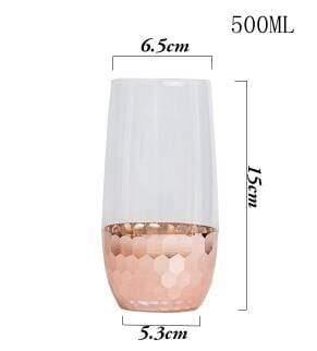 Shop Glass Large / Rose Gold Atrix Glass Cup Mademoiselle Home Decor