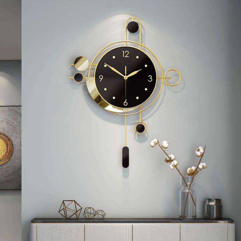 Shop 0 Nordic Large Wall Clock Modern Design Creative Clocks Wall Home Decor Luxury Gold Metal Silent Watch Living Room Decoration Gift Mademoiselle Home Decor