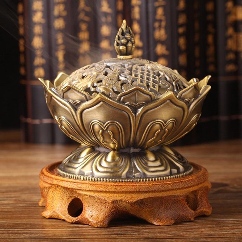 Shop 100001780 Golden Bilini Incense Burner Mademoiselle Home Decor