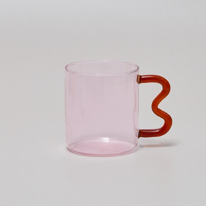 Shop 0 Pink 04 / 301-400ml Borneo Glass Mug Mademoiselle Home Decor