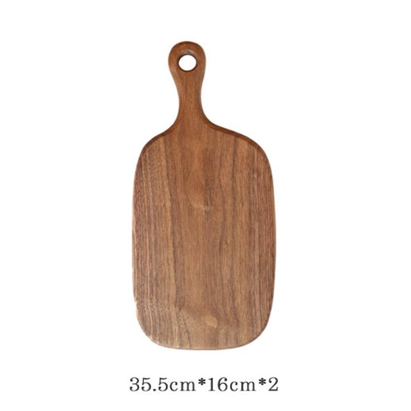 Shop 0 35.5x16x2 Black Walnut Wood Cutting Board Solid Wood Creative Whole Wood Bread Tray Fruit Chopping Board Kitchen Wooden Board kitchen tool Mademoiselle Home Decor