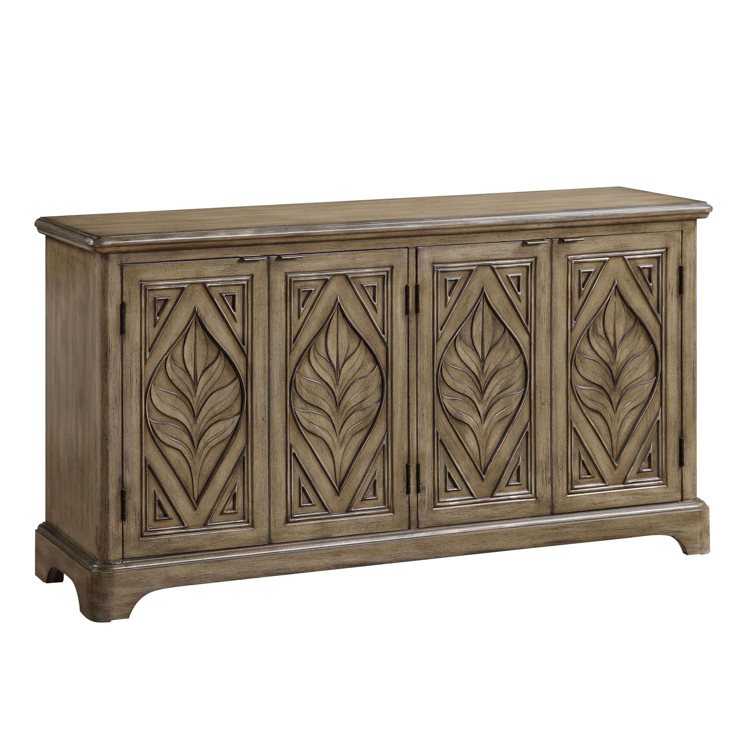 Shop ACME Orana Console Table in Oak Finish AC00198 Mademoiselle Home Decor