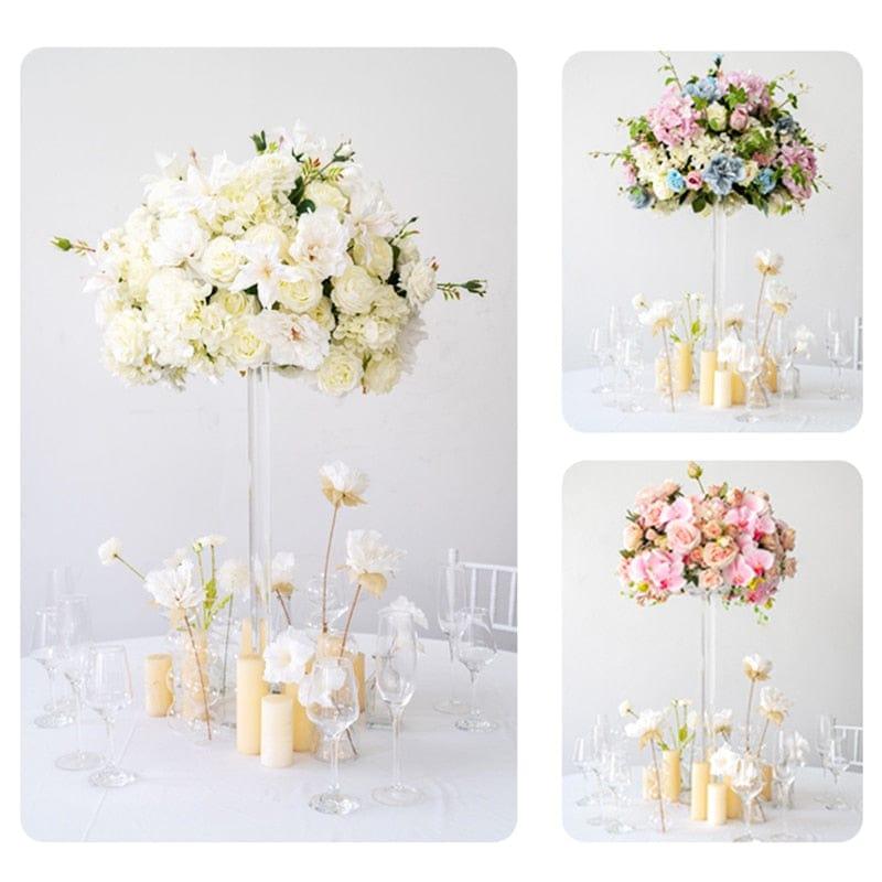 Shop 0 Luxury White Wedding Flowers Table Floral Ball Centerpieces Decor Baby Breath Road Lead Party Orchid Props Event Store Display Mademoiselle Home Decor