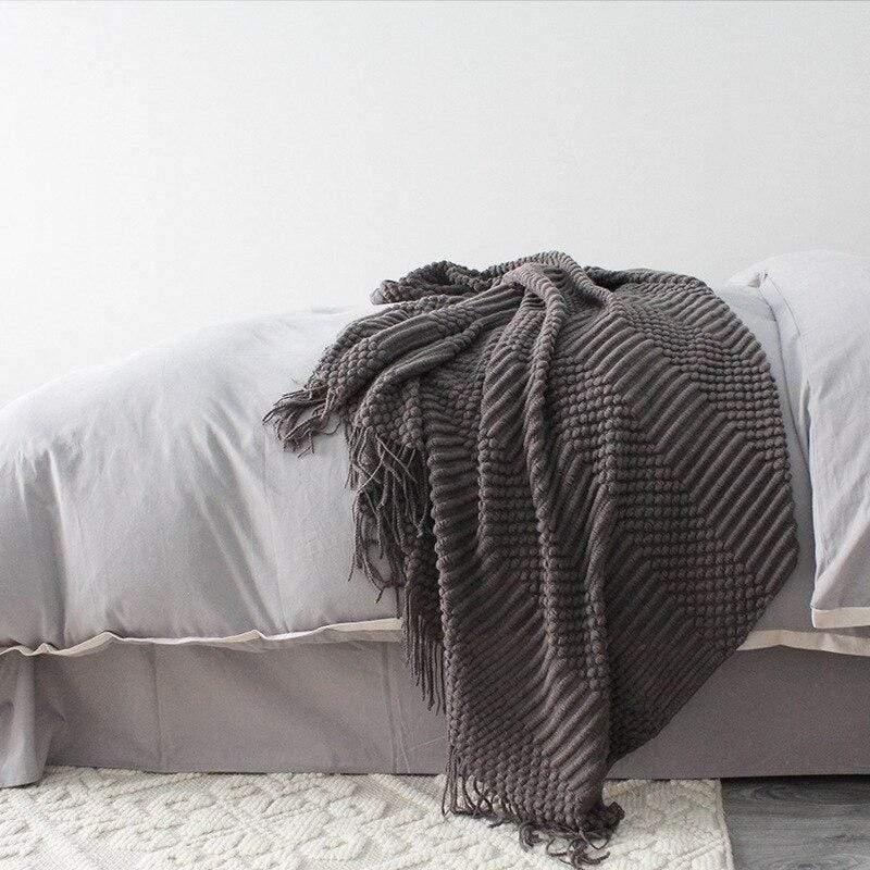 Shop 40602 Dark Grey / 127x170cm Dalia Throw Mademoiselle Home Decor