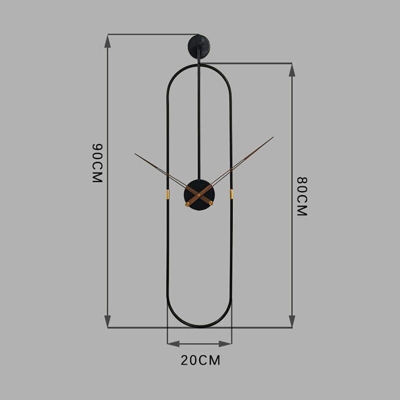 Shop 0 New Arrivals Modern Art Wall Clock Home Living Room Decor Watch Clock Simple Oval Metal Wall Clock Mute Wall Clocks Mademoiselle Home Decor