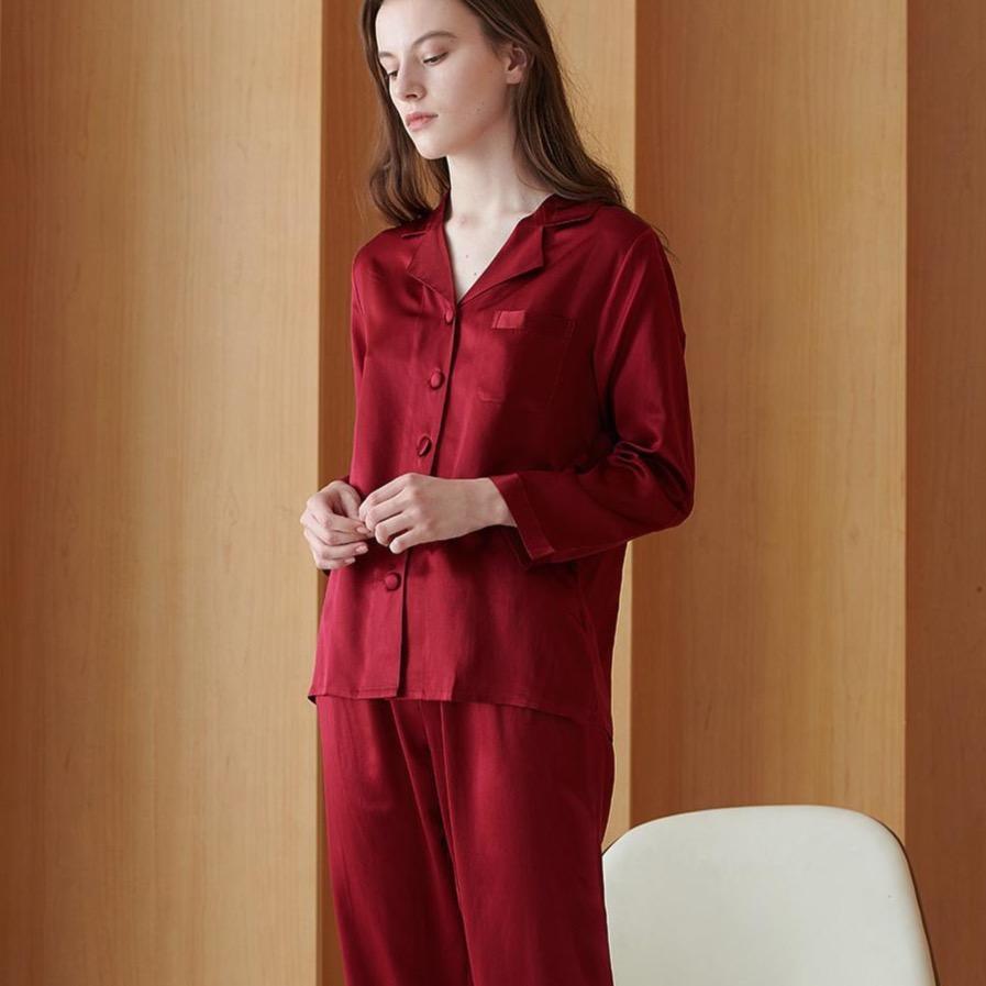 Shop 200001904 Red / s Dhalia Pjs Set Mademoiselle Home Decor