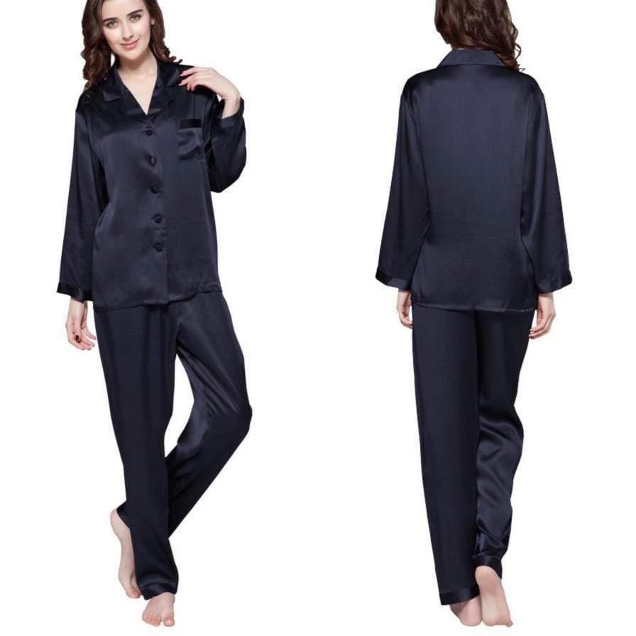 Shop 200001904 Navy Blue / s Dhalia Pjs Set Mademoiselle Home Decor