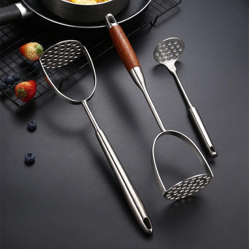 Shop 0 Home Manual Stainless Steel Potato Masher Pressed Pumpkin Ricer Smooth Mashed Crusher Fruit Vegetable Press Gold Kitchen Gadgets Mademoiselle Home Decor