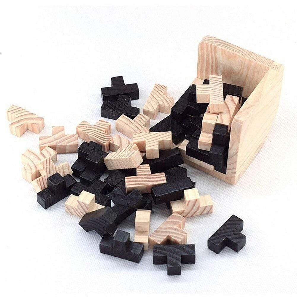 Shop 0 Equilibrium Wooden Cube Puzzle Mademoiselle Home Decor