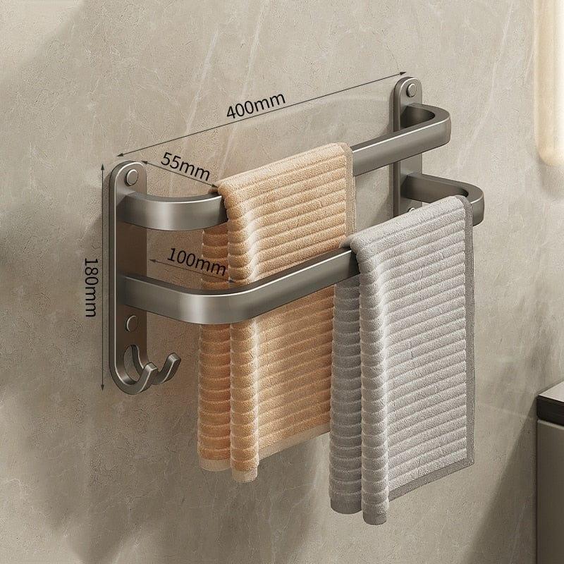 Shop 0 40cm Double Ernest Bathroom Towel Rack Mademoiselle Home Decor