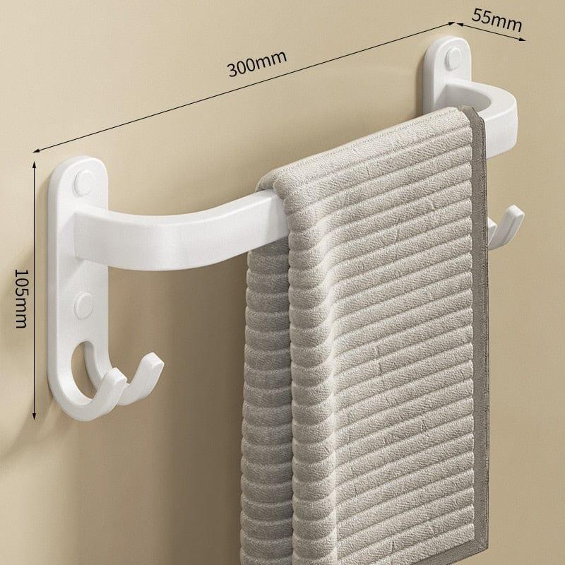 Shop 0 30cm Small White Ernest Bathroom Towel Rack Mademoiselle Home Decor