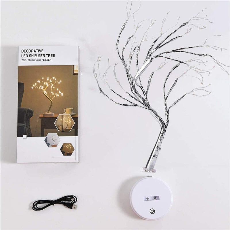 Shop 0 LED Night Light Mini Christmas Tree Copper Wire Garland Lamp For Kids Home Bedroom Decoration Decor Fairy Light Holiday lighting Mademoiselle Home Decor