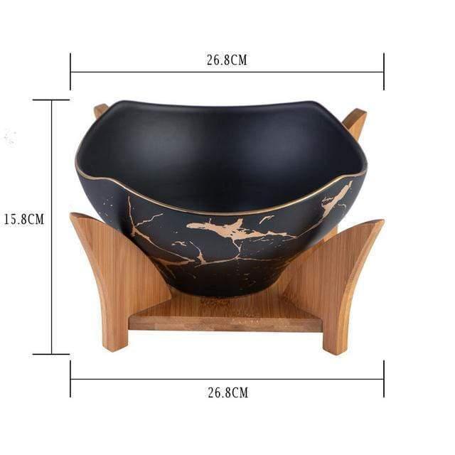 Shop Bowls Black / Large Felise Salad Bowl Mademoiselle Home Decor