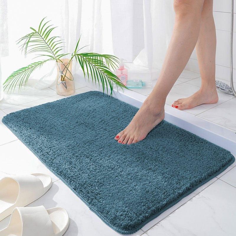 Shop 0 Blue / Small Fleur Bath Mat Mademoiselle Home Decor