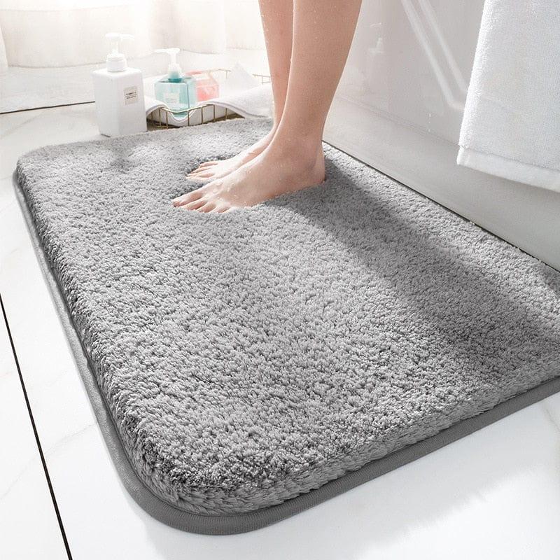 Shop 0 Gray / Small Fleur Bath Mat Mademoiselle Home Decor