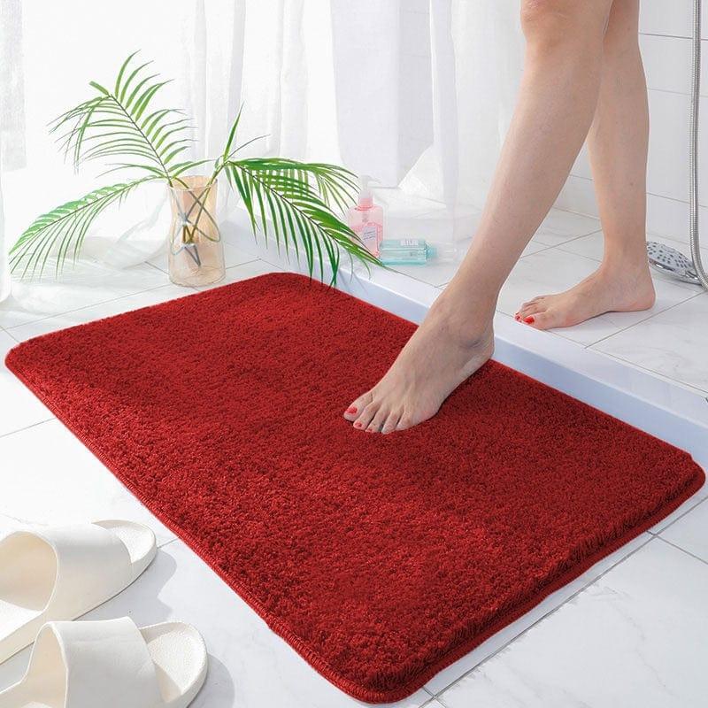 Shop 0 Red / Small Fleur Bath Mat Mademoiselle Home Decor