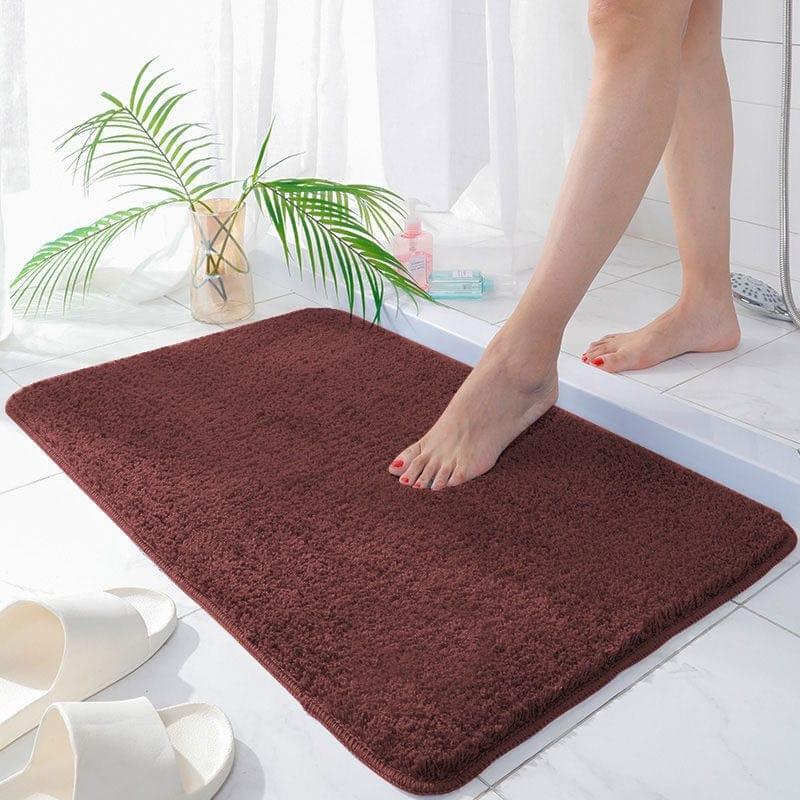 Shop 0 Coffee / Small Fleur Bath Mat Mademoiselle Home Decor