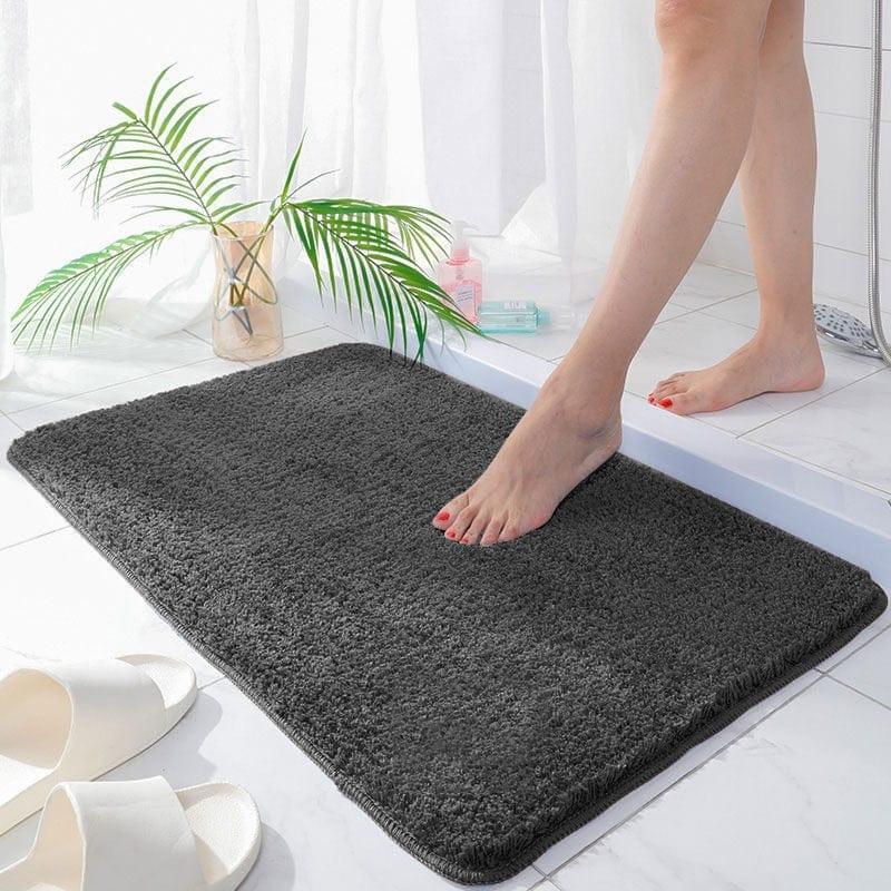 Shop 0 Dark Gray / Small Fleur Bath Mat Mademoiselle Home Decor