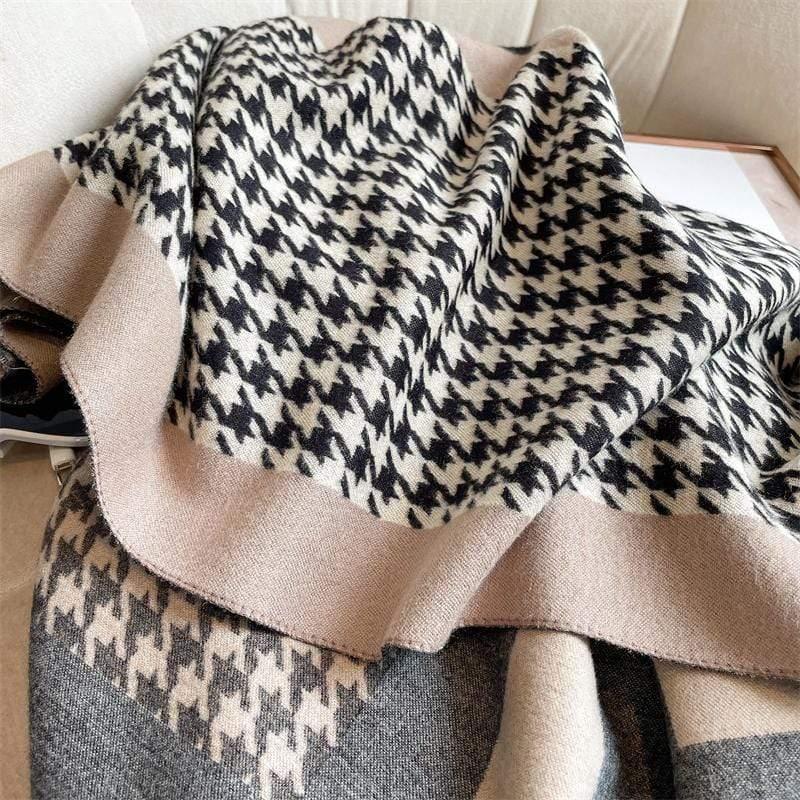 Shop 0 Mademoiselle's Exclusive Gerome Houndstooth Scarf Mademoiselle Home Decor