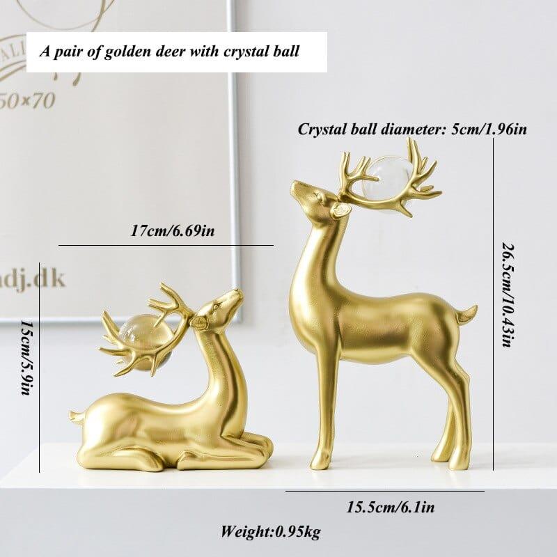 Shop 0 Golden deer B Gogh Deer Decor Mademoiselle Home Decor