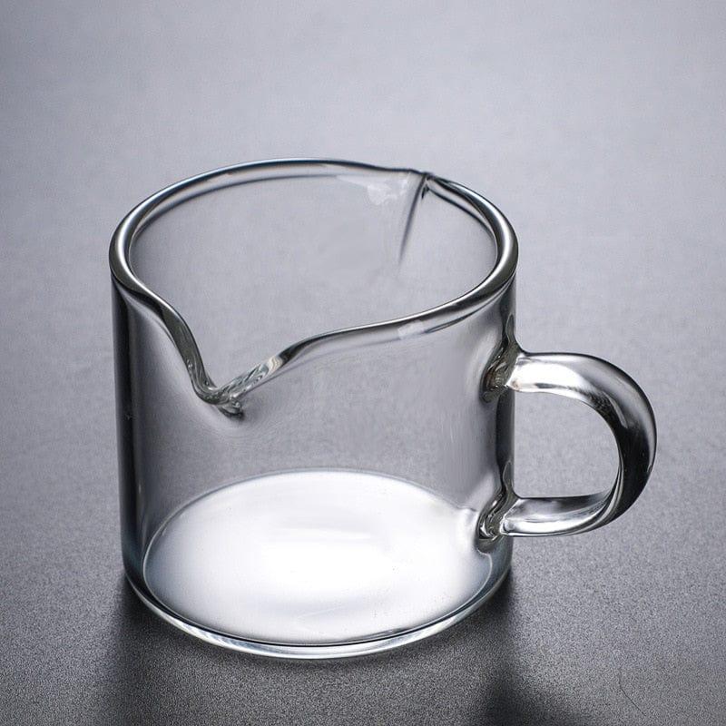 Shop 0 100ml High Temperature Resistant Double Mouth Milk Jugs Small Glass Milk Cup Espresso Mug  Glass Milk Sharing Cup Coffee Mugs Mademoiselle Home Decor