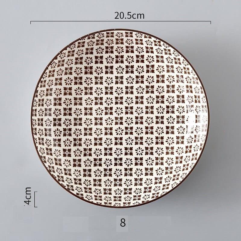 Shop 0 4 - 3Pcs / 8 inch Helios Plate (3pcs) Mademoiselle Home Decor