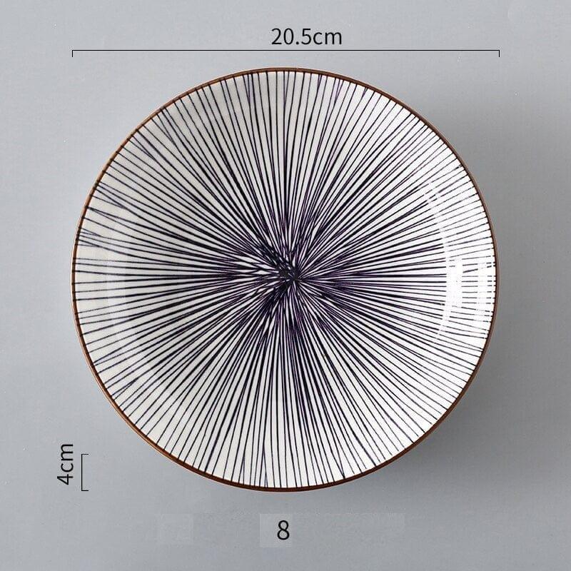 Shop 0 2 - 3Pcs / 8 inch Helios Plate (3pcs) Mademoiselle Home Decor