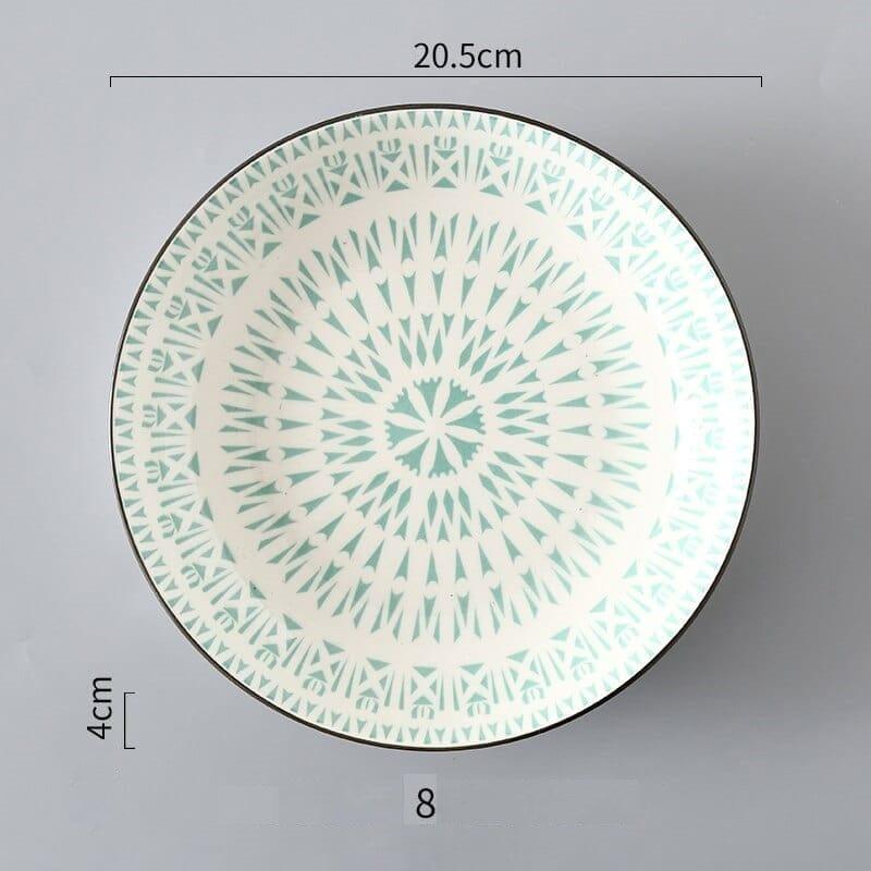 Shop 0 6 - 3Pcs / 8 inch Helios Plate (3pcs) Mademoiselle Home Decor