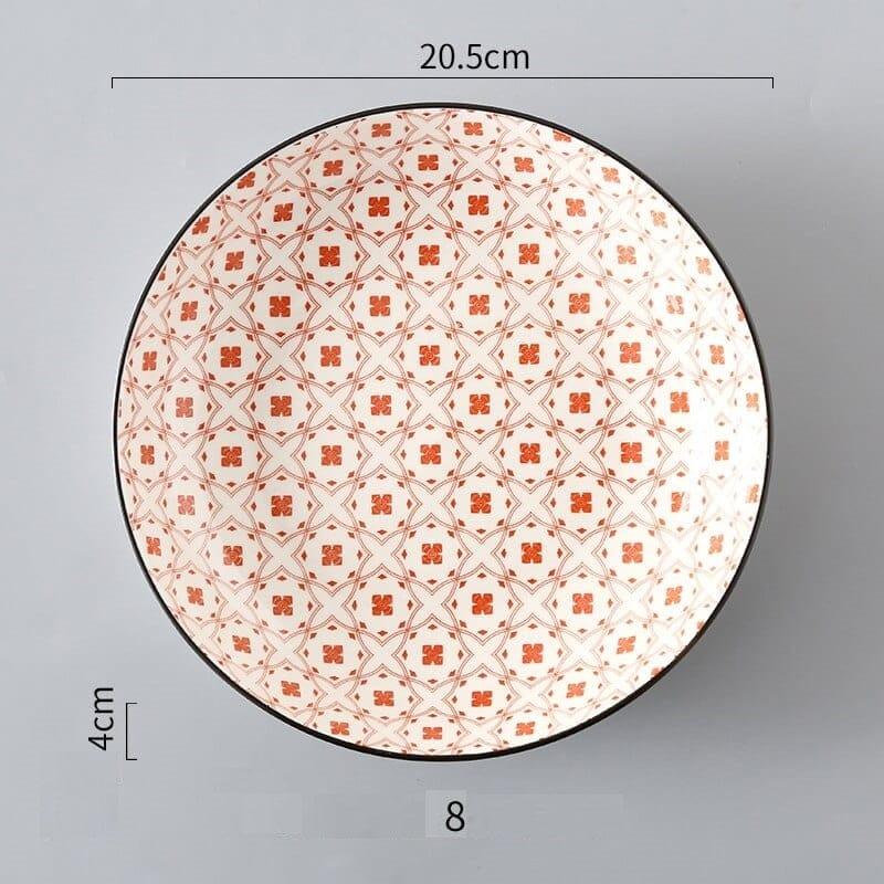 Shop 0 10 - 3Pcs / 8 inch Helios Plate (3pcs) Mademoiselle Home Decor